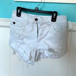 Ripped jeans shorts